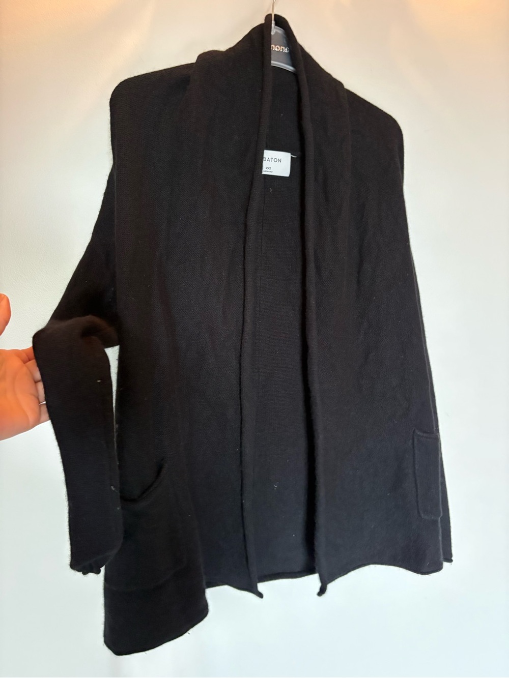 Babaton  Black  Knit Cardigan 80% Wool, 20% Cashmere xxs